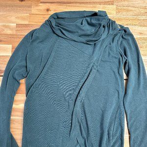 Apricot Brand Forest Green Cowl Neck Tulip Front Knit Tunic